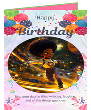 Load image into Gallery viewer, HS Birthday Card (Space Girl)