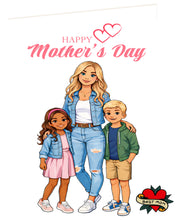 Load image into Gallery viewer, HS Mothers Day Card (Denim)