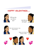 Load image into Gallery viewer, HS Valentines Card (Viral Meme Couple 3)