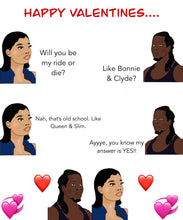 Load image into Gallery viewer, HS Valentines Card (Viral Meme Couple 3)