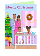 HS Christmas Card (Young family of 4)
