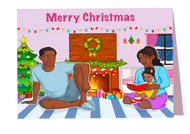 HS Christmas Card (Young Family of 3)