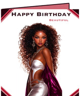 HS Birthday Card  (Curly Hair)