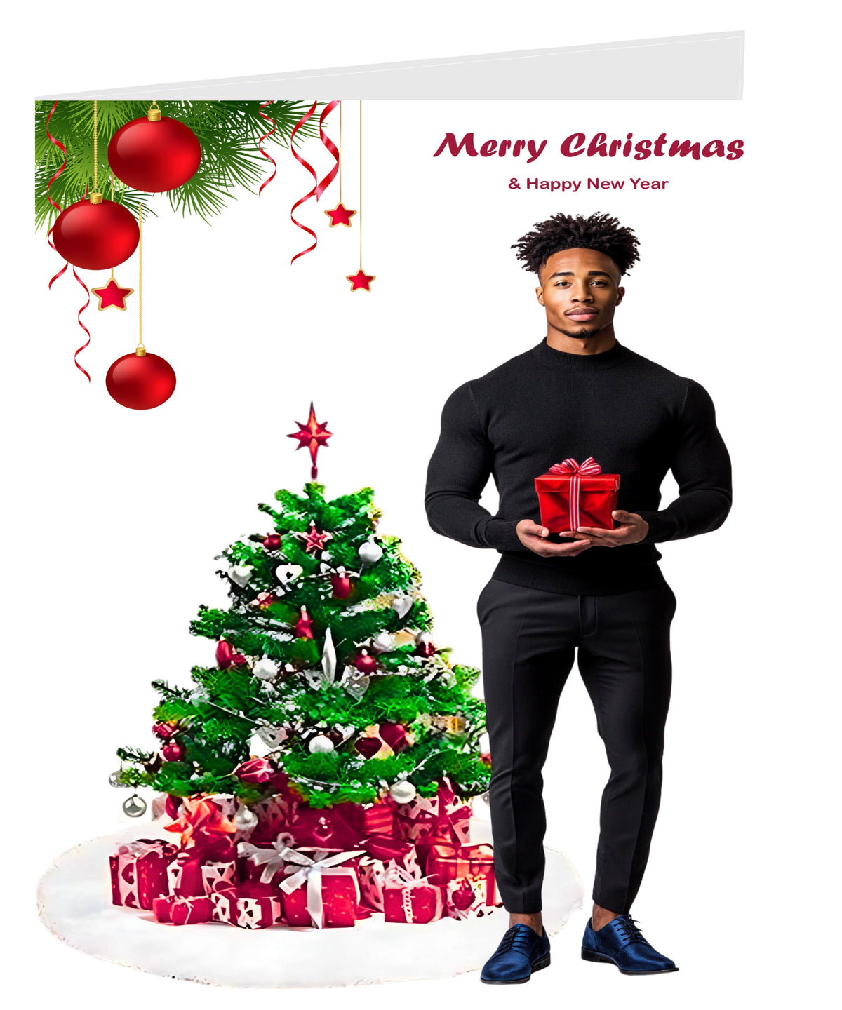 HS Xmas Card (Royal blue loafers)