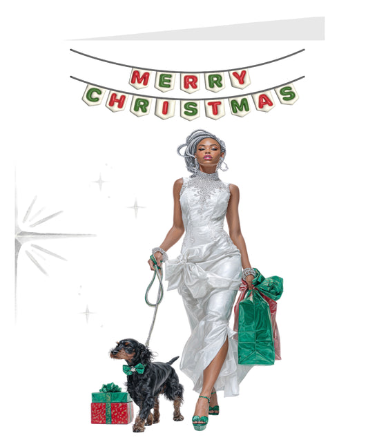 HS Xmas Card (Silver Goddess Locks)