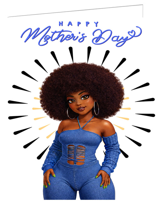 HS Mothers Day Card (Afro Goals)
