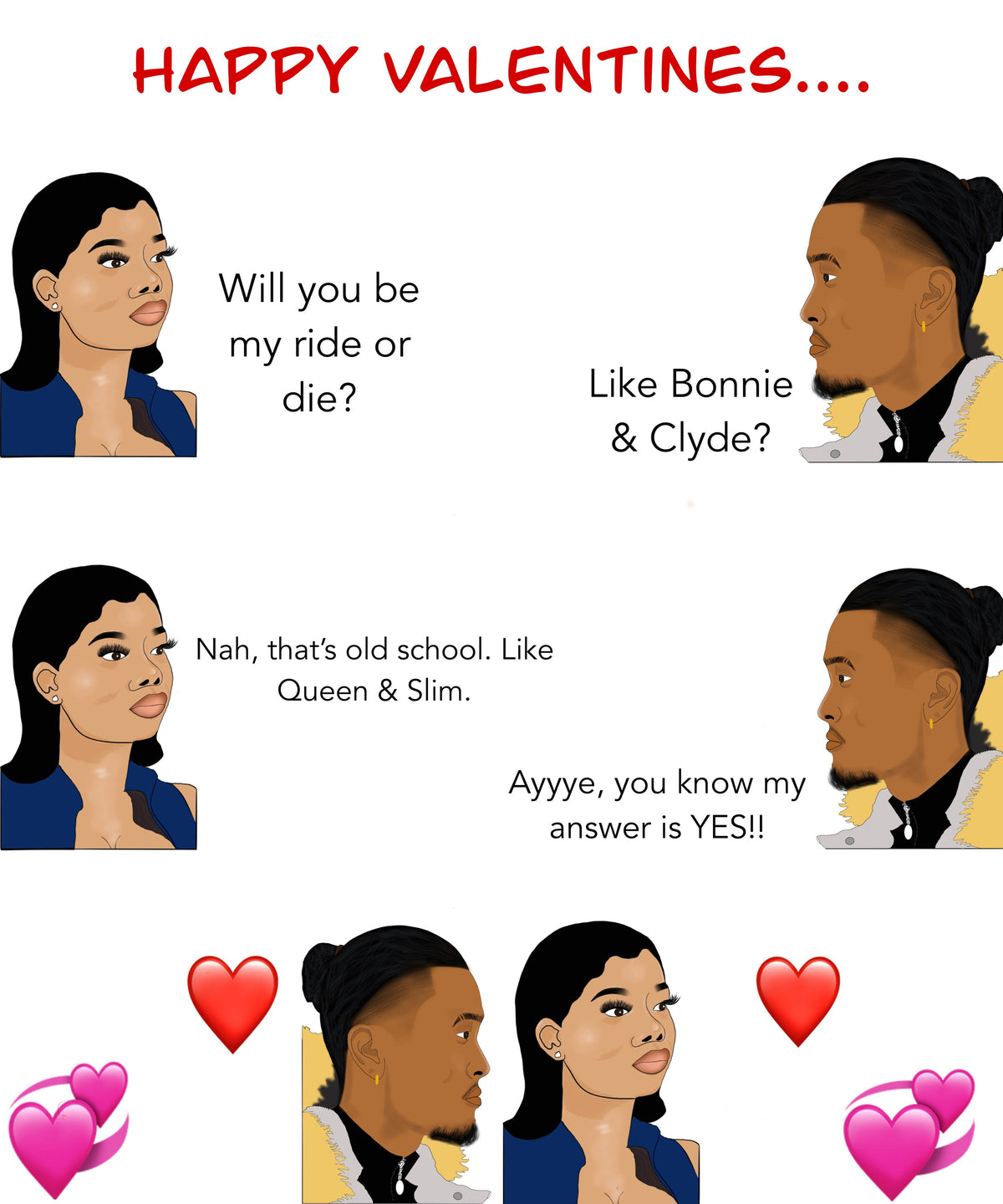 HS Valentines Card (Viral Meme Couple 3)