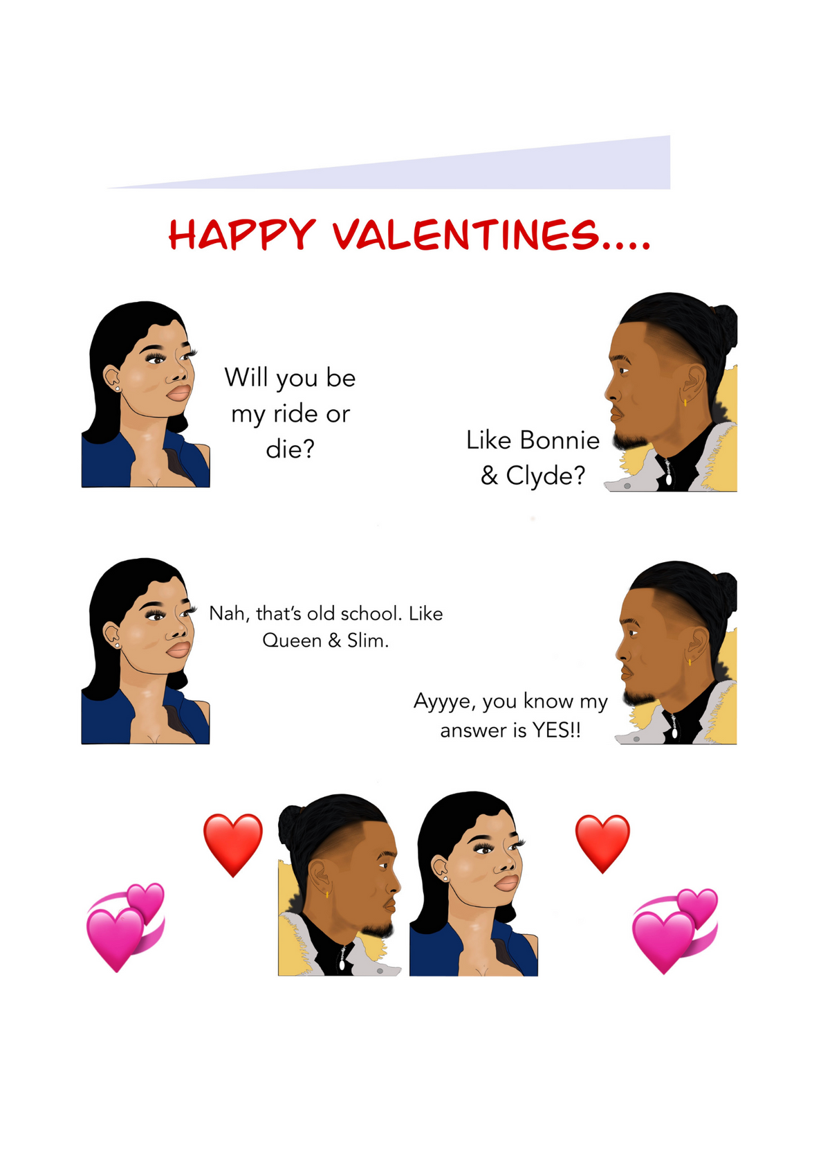 HS Valentines Card (Viral Meme Couple 3)